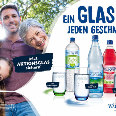 Thüringer Waldquell-Sammelaktion: „Ein Glas für jeden Geschmack“