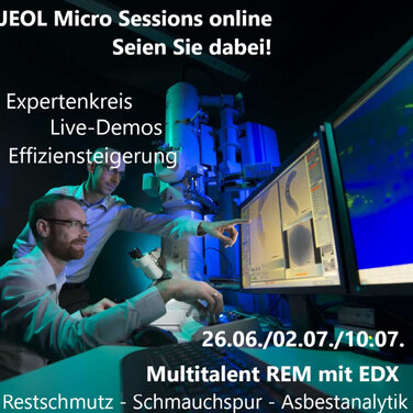 Elektronenmikroskopspezialist Jeol startet Micro Sessions