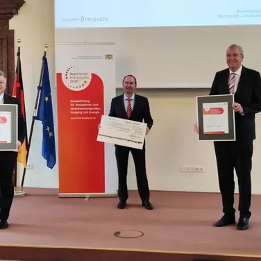 Bayerischer Energiepreis 2020 für die Stadtwerke Rosenheim und die SolarNext AG