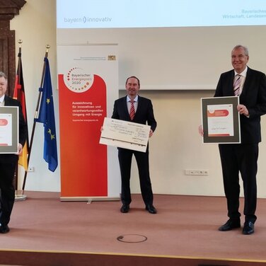 Bayerischer Energiepreis 2020 für die Stadtwerke Rosenheim und die SolarNext AG