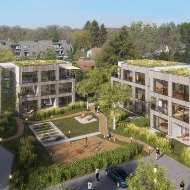 Startschuss für Neubauprojekt „Grün.der.Zeit“: In Refrath entstehen 16 nachhaltig erbaute Eigentumswohnungen