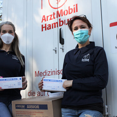FarStar® medical spendet medizinische OP-Masken für Hamburger ArztMobil