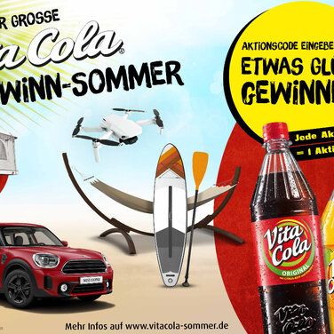 Der große VITA COLA Gewinn-Sommer: VITA COLA verlost MINI Cooper für maximalen Sommerspaß