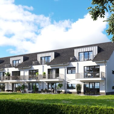 KSK-Immobilien hat zwei Mehrfamilienhäuser mit je acht Eigentumswohnungen des Neubauprojekts Spich Sixteen vermittelt