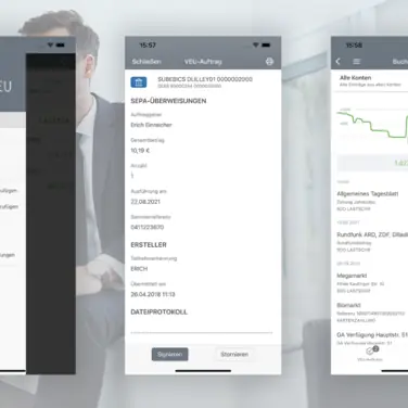 BankingVEU ermöglicht die Verteilte Elektronische Unterschrift via EBICS und SRZ Freigaben via FinTS.
