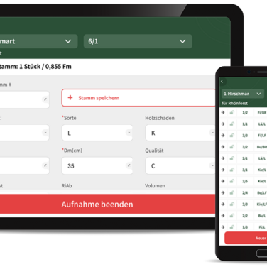 TimberData Holzaufnahme-App ist released: Erster Baustein der neuen Warenwirtschaft von DekaData