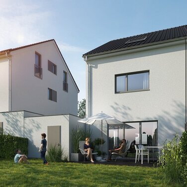 KSK-Immobilien vermittelt acht Einfamilienhäuser als Doppelhaushälften oder Reihenhäuser in Euskirchen