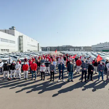 Ein Zeichen für den Frieden: Schweigeminute für Ukraine-Krieg bei Audi Neckarsulm