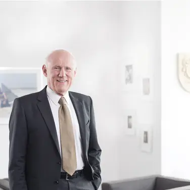Dr. Rudolph Meindl im Büro der Verrechnungsstelle Dr. Meindl u. Partner GmbH