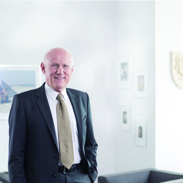 Dr. Rudolph Meindl im Büro der Verrechnungsstelle Dr. Meindl u. Partner GmbH