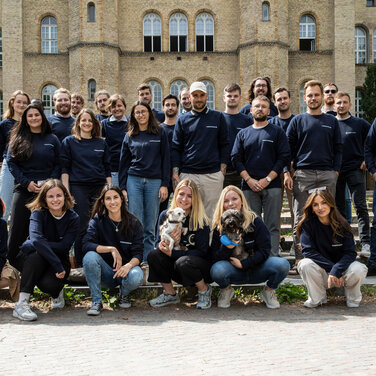 Gruppenfoto des Waehousing1 Teams