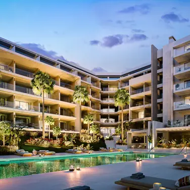 Visualisierung Innenhof THE FLAG Costa del Sol