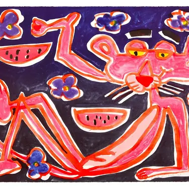 Katherine Bernhardt - Pink