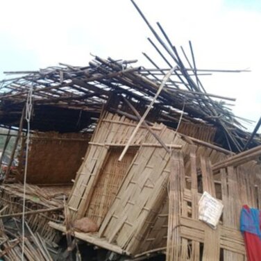 Zyklon Mocha zerstört Gebäude in Myanmar