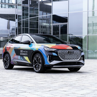 Audi setzt sich mit der Initiative „Procurement with purpose“ für die wirtschaftliche Teilhabe von diversen Unternehmen sowie von Unternehmen mit sozialen Zwecken ein.
