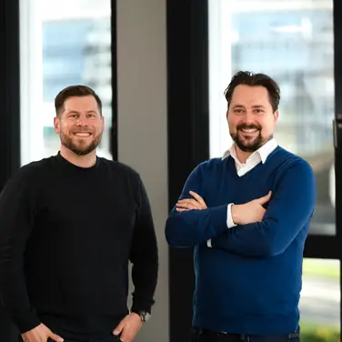 Die beiden Gründer Steffen Braun und Christian Ternai