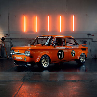 Der NSU TT Jägermeister der historischen Fahrzeugsammlung der AUDI AG.