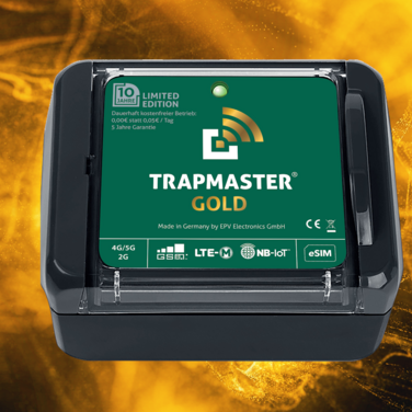 Jubiläumsmodell Fallenmelder TRAPMASTER Gold