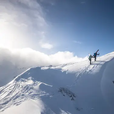Skibergsteigen in Bormio, Italien