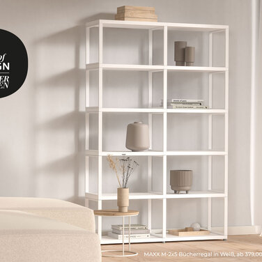 MAXX M 2x5 Bücherregal in Weiß, ab 379,00€
