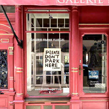 David Shrigley Shop window at FRANK FLUEGEL GALERIE