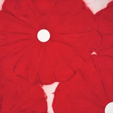 Donald Sultan Four Big Poppies 🔥 | FRANK FLUEGEL GALERIE
