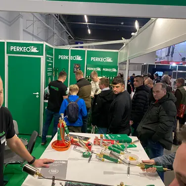 Großer Andrang am Messestand von PERKEO in Polen