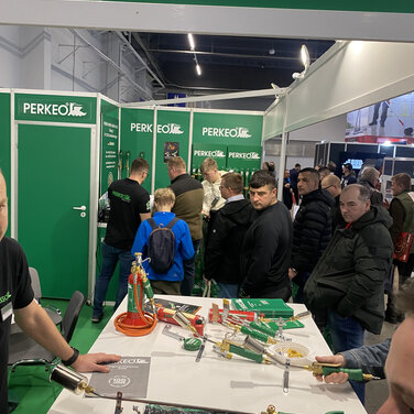 Großer Andrang am Messestand von PERKEO in Polen