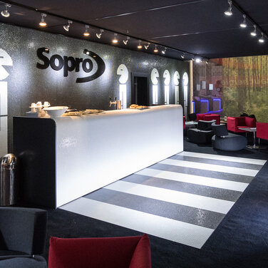 Sopro Messestand - Messebau von Isingermerz