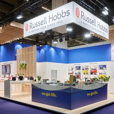 Messestand Russell Hobbs zur Ambiente - Messebauer ISINGERMERZ