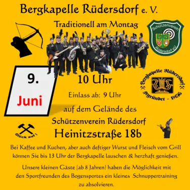 Traditionelles Pfingstkonzert der Bergkapelle Rüdersdorf.e.V.