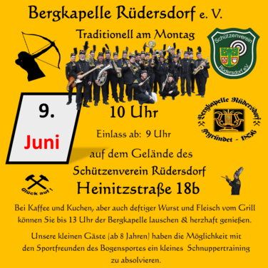 Traditionelles Pfingstkonzert der Bergkapelle Rüdersdorf.e.V.
