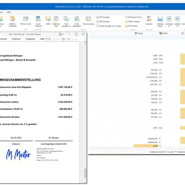 Software GAEB-Online 2025