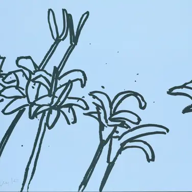 Alex Katz White Lilies