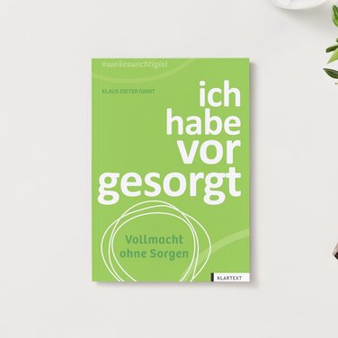 Buchcover des Ratgebers "ich habe vorgesorgt"