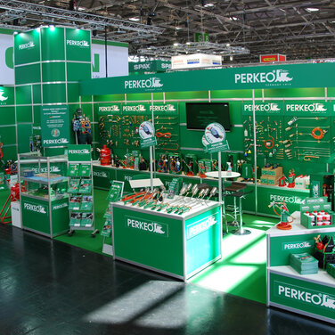 Der PERKEO-Messestand auf der DACH+HOLZ