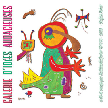 Maskottchen der Galerie des idées audacieuses