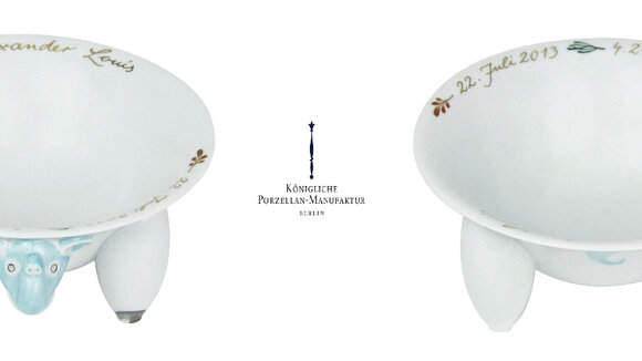 Alleingesellschafter der KPM überreicht Porzellangeschenk für Prinz Georg