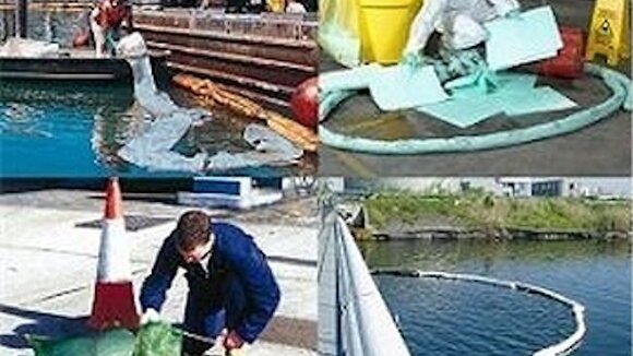 Gewässerschutz: Ölverschmutzungen auf Wasseroberflächen beseitigen