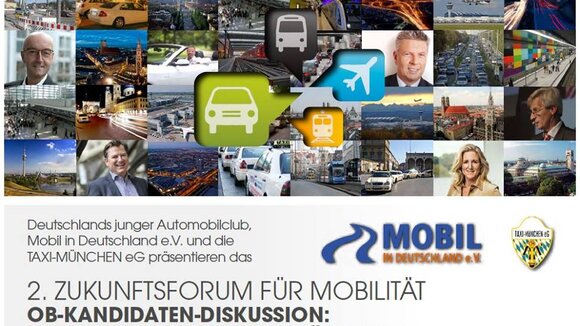 Einladung zum 2. Zukunftsforum für Mobilität: OB-Kandidaten Diskussion kommenden Montag 17. Feb. 2014