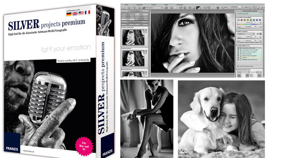 Franzis SILVER projects premium - für einfach faszinierende Schwarz-Weiß-Fotos