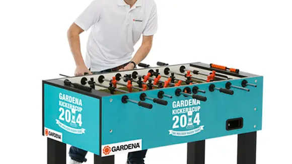 GARDENA Kicker Cup: Tischfußball auf echtem Rasen