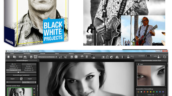Neues Black & White projects 3 - Software für stimmungsvolle, gefühlsbetonte, mystische Bilder in schwarzweiß