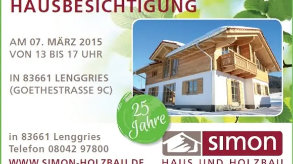 Wunderschönes Simon-Lebenshaus in Lenggries zu besichtigen: Entspanntes Bauen mit Liebe