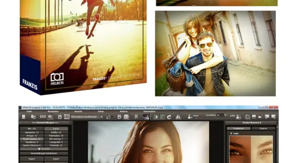 Neues Franzis ANALOG projects 3 - Fotosoftware zum Veredeln von Bildern im Vintage-Retro-Style