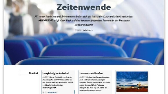 Erste Ausgabe erschienen: ADVERMA entwickelt MTU AEROREPORT als Onlinemagazin