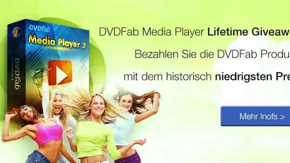 DVDFab Media Player Lifetime Giveaway Aktion