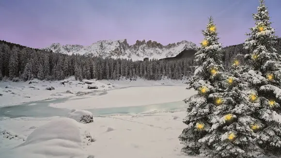 Weihnachtszauber am Karer See im Eggental