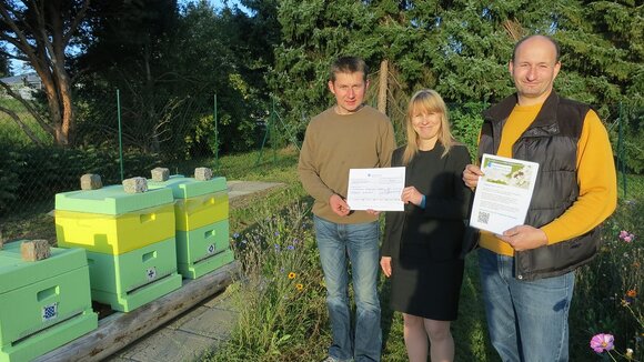 Bürgerstiftung der Volksbank Mittweida eG fördert Lehrbienenstand mit 400 EUR