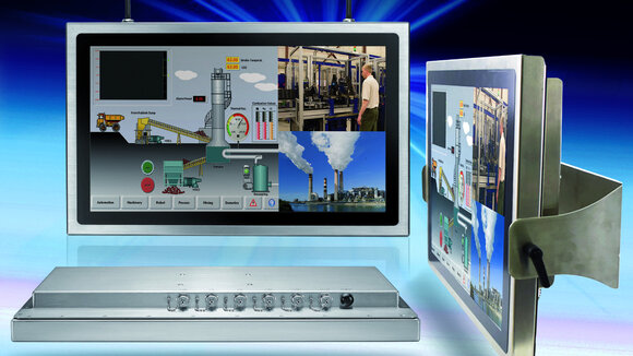 Lüfterloser 22“ Panel-PC ist IP66 geschützt